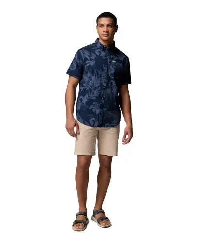Men's Rapid Rivers Printed Shirt - Col Navy - COLUMBIA (1)