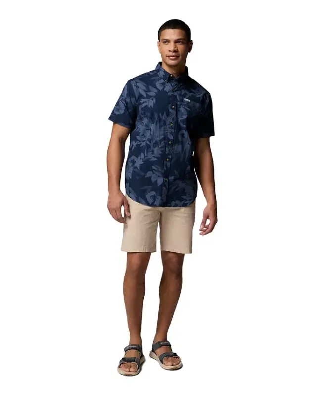 Men's Rapid Rivers Printed Shirt - Col Navy - 2
