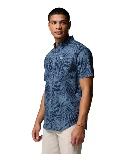 Men's Rapid Rivers Printed Shirt - Dark Blue - 6