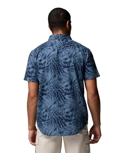 Men's Rapid Rivers Printed Shirt - Dark Blue - 8