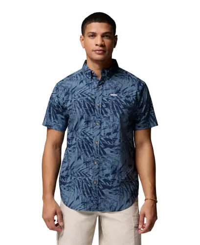 Men's Rapid Rivers Printed Shirt - Dark Blue 