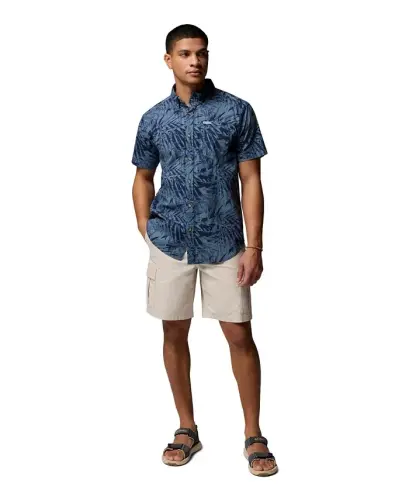 Men's Rapid Rivers Printed Shirt - Dark Blue - COLUMBIA (1)