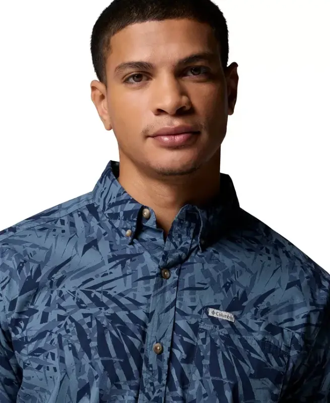 Men's Rapid Rivers Printed Shirt - Dark Blue - 4