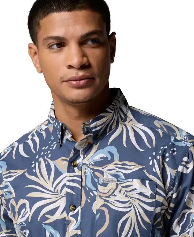 Men's Rapid Rivers Printed Shirt - Dark Mtn Trop - 4