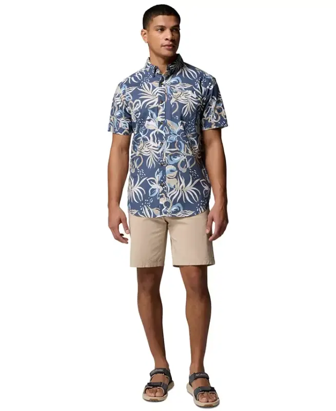 Men's Rapid Rivers Printed Shirt - Dark Mtn Trop - 8