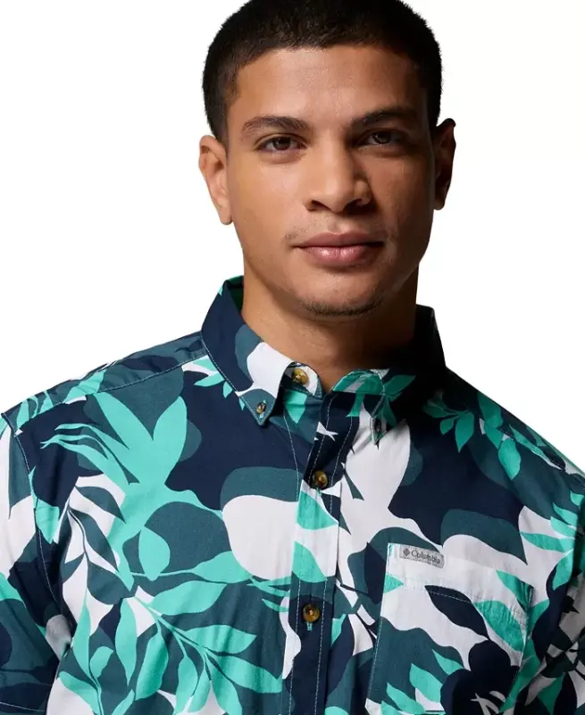 Men's Rapid Rivers Printed Shirt - Dolphine/Floriated - 7