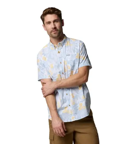 Men's Rapid Rivers Printed Shirt - Safari - COLUMBIA (1)