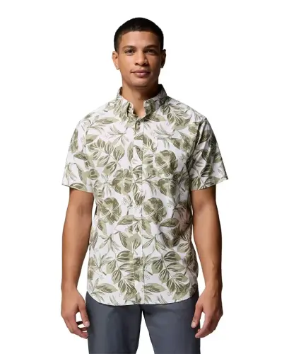 Men's Rapid Rivers Printed Shirt - White Rosella 