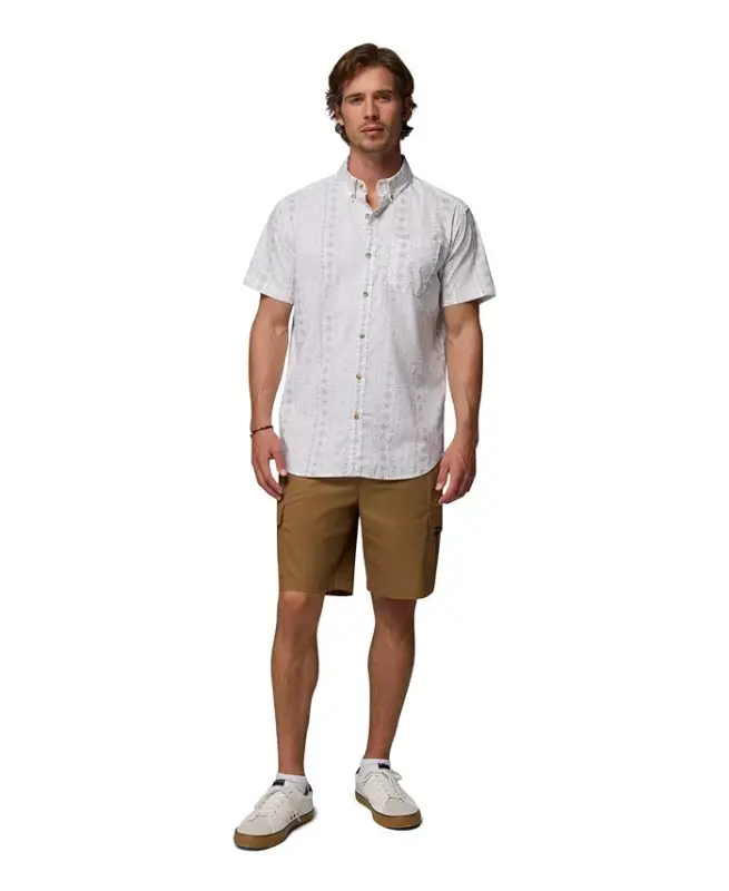 Men's Rapid Rivers Printed Shirt - White/Wildflower - 2