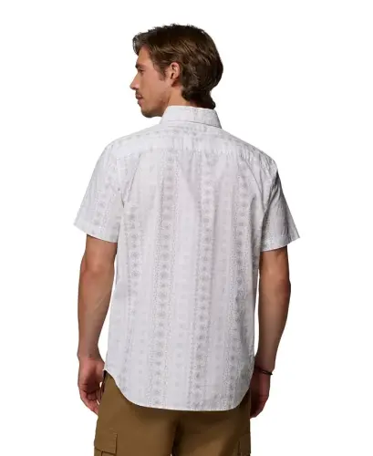 Men's Rapid Rivers Printed Shirt - White/Wildflower - 5