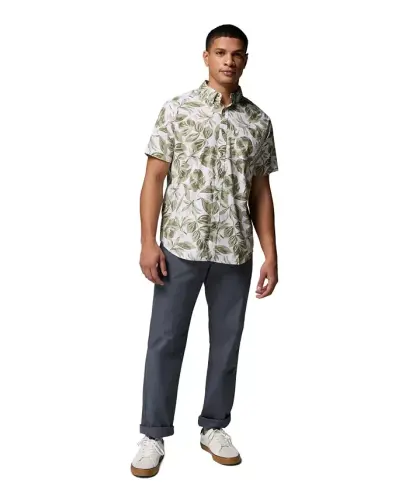Men's Rapid Rivers Printed Shirt - White/Wildflower 