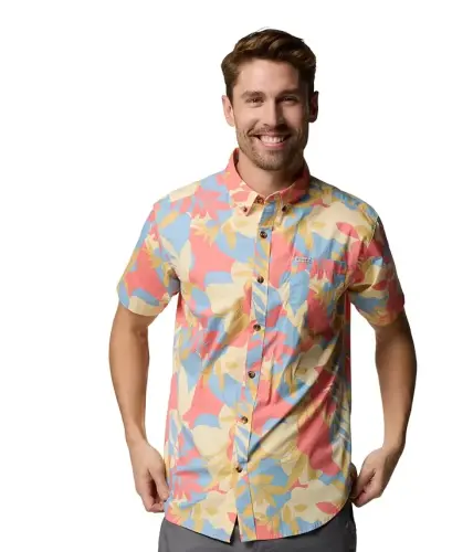 Men's Rapid Rivers Printed Shirt - Alpenglow - COLUMBIA (1)