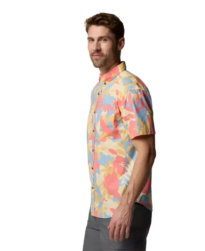 Men's Rapid Rivers Printed Short-Sleeve Shirt - Alpenglow - 3