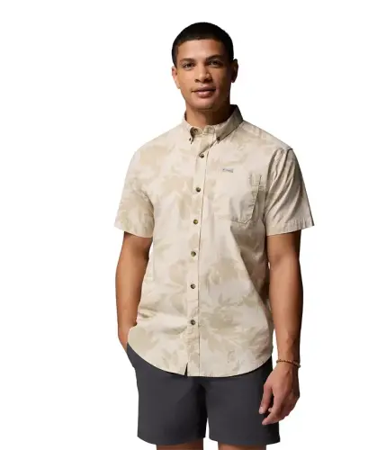 Men's Rapid Rivers Printed Shirt - Dark Stone 