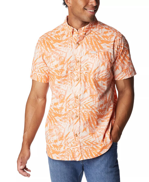 Men's Rapid Rivers Printed Short Sleeve Shirt Desert Orange D - 1