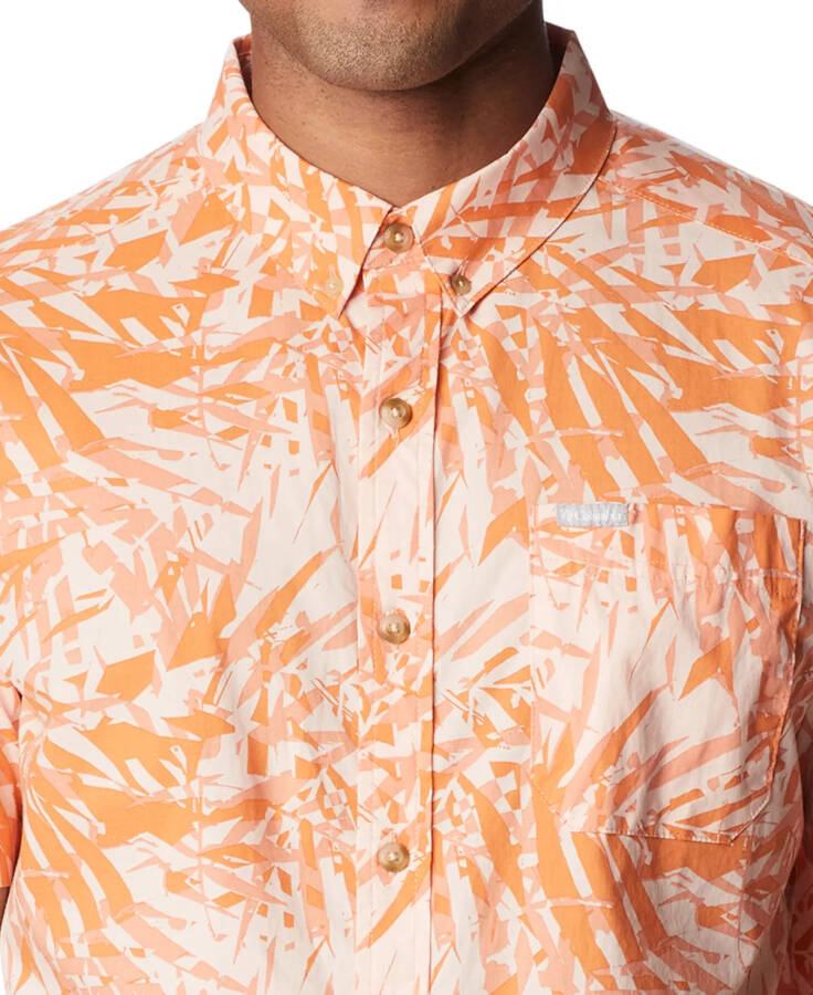 Men's Rapid Rivers Printed Short Sleeve Shirt Desert Orange D - 3