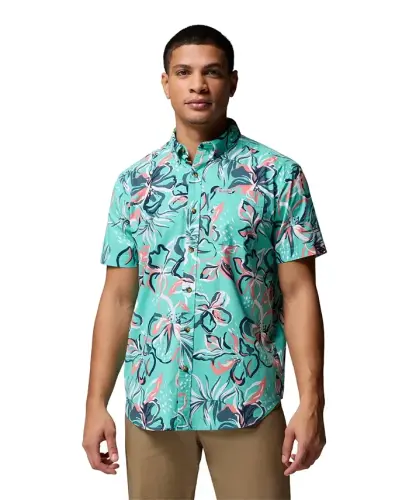 Men's Rapid Rivers Printed Shirt - Dolphine Tropic 