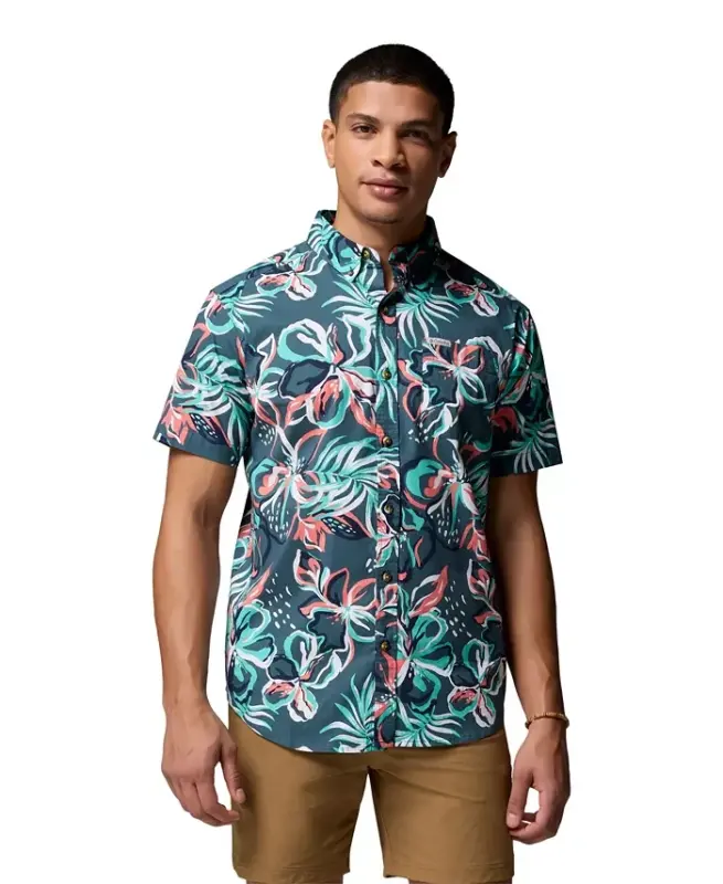 Men's Rapid Rivers Printed Shirt - Everblue Tropic - 1