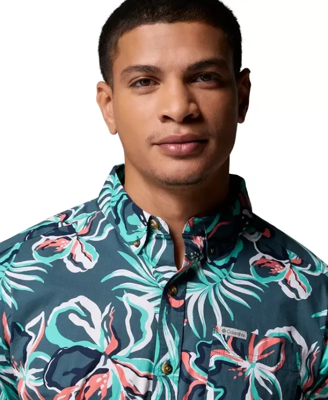 Men's Rapid Rivers Printed Shirt - Everblue Tropic - 4