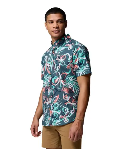 Men's Rapid Rivers Printed Shirt - Everblue Tropic - 3