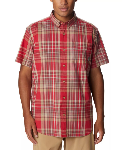 Men's Rapid Rivers Short Sleeve Shirt Mountain Red - 3