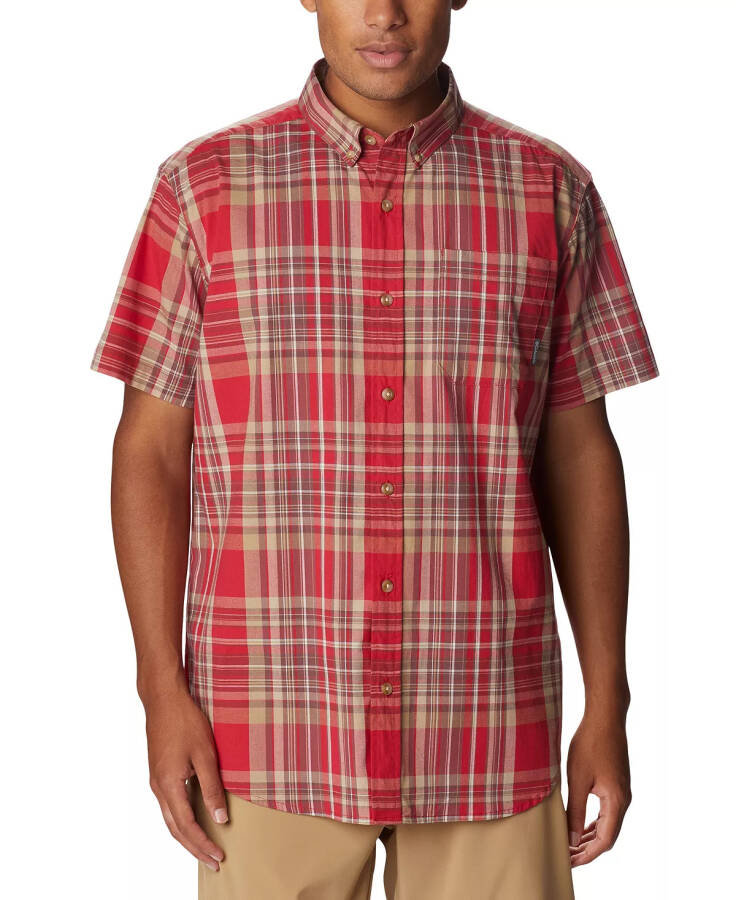 Men's Rapid Rivers Short Sleeve Shirt Mountain Red - 3