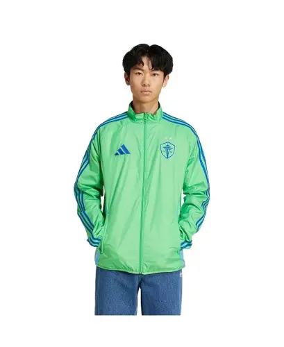 Men's Rave Green/Blue Seattle Sounders FC 2025 Anthem Reversible Full-Zip Jacket-Green, Blue - 2