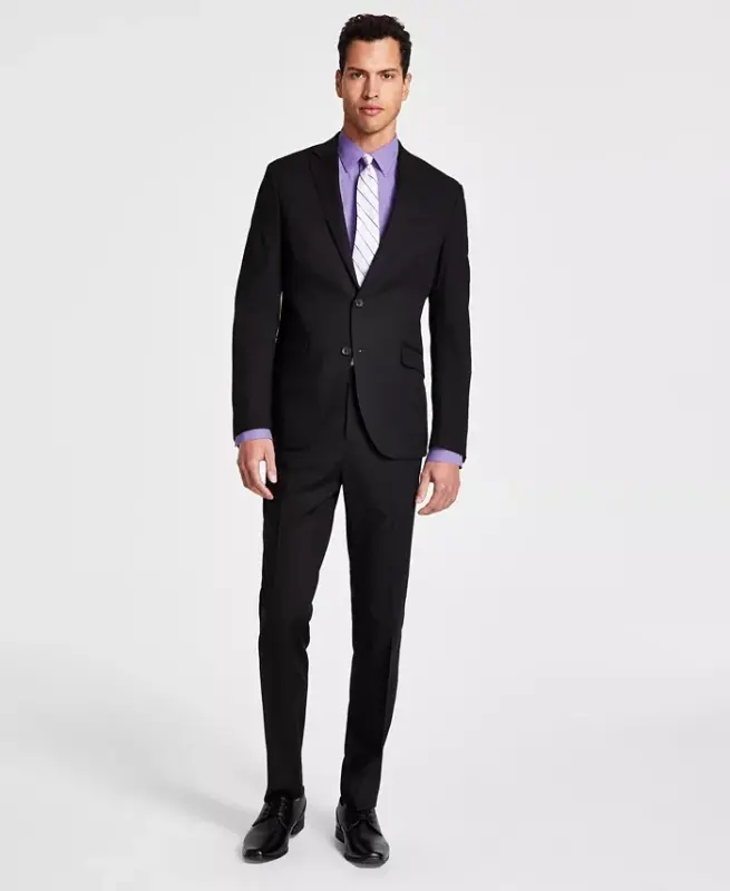 Men's Ready Flex Slim-Fit Kostyumi-Qora - KENNETH COLE REACTION
