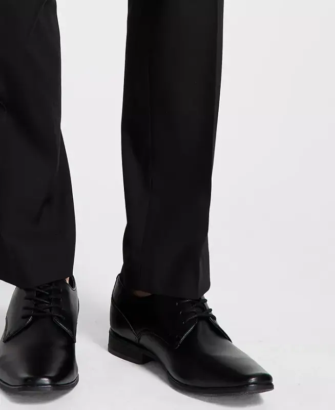 Men's Ready Flex Slim-Fit Kostyumi-Qora - 12