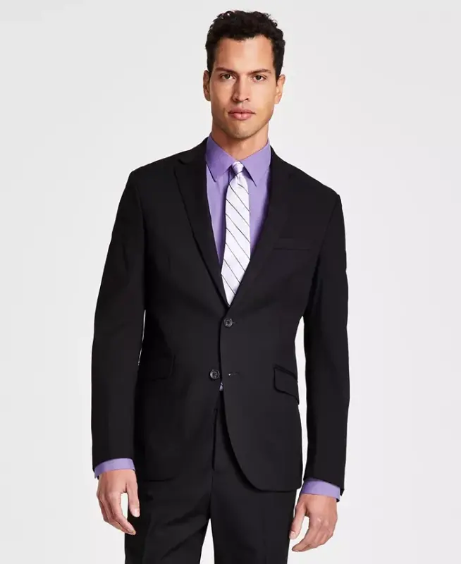 Men's Ready Flex Slim-Fit Suit-Black - 3