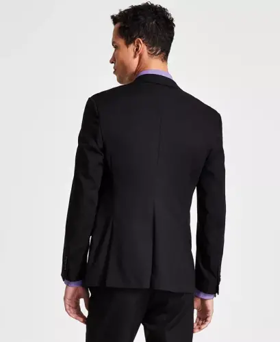 Men's Ready Flex Slim-Fit Suit-Black - 4