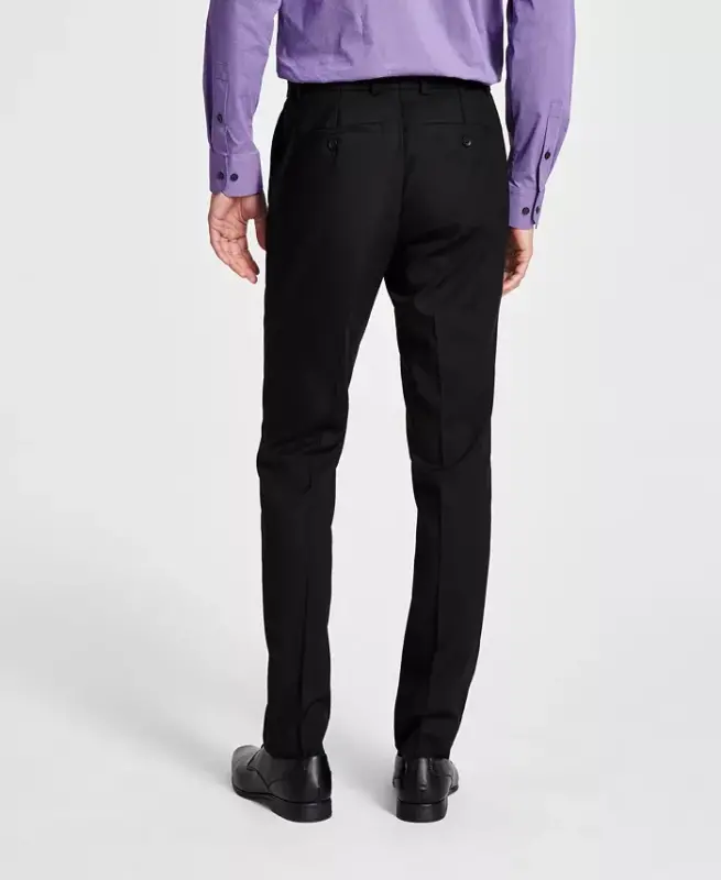 Men's Ready Flex Slim-Fit Suit-Black - 8