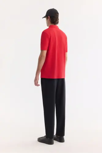 Men's Red 100% Cotton Quick-Dry Wrinkle-Resistant - 5