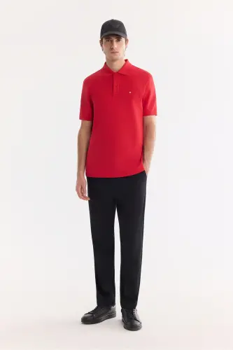 Men's Red 100% Cotton Quick-Dry Wrinkle-Resistant - 6