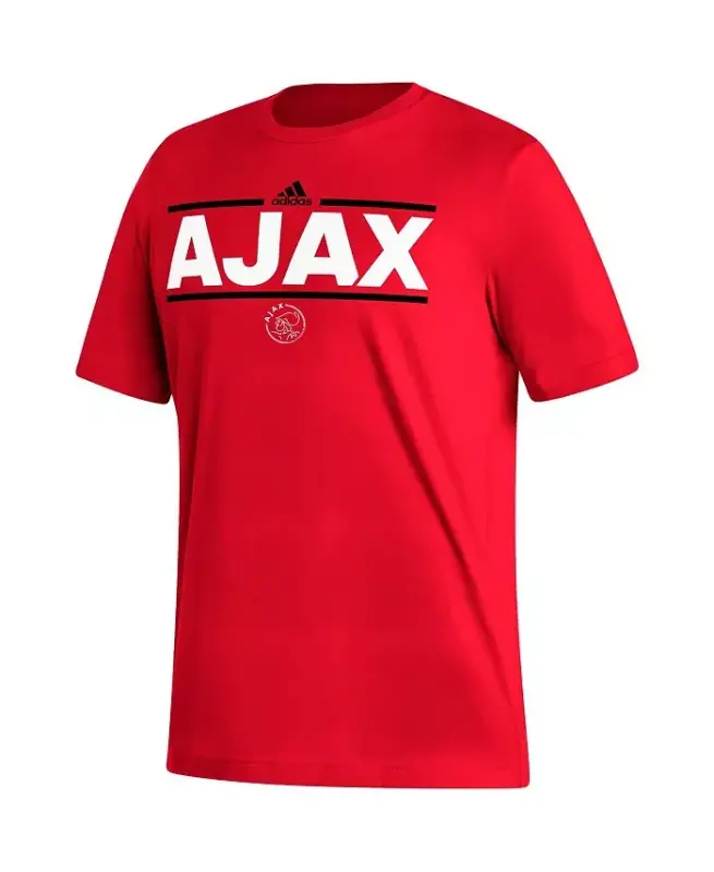 Men's Red Ajax Dassler T-shirt-Red - 3