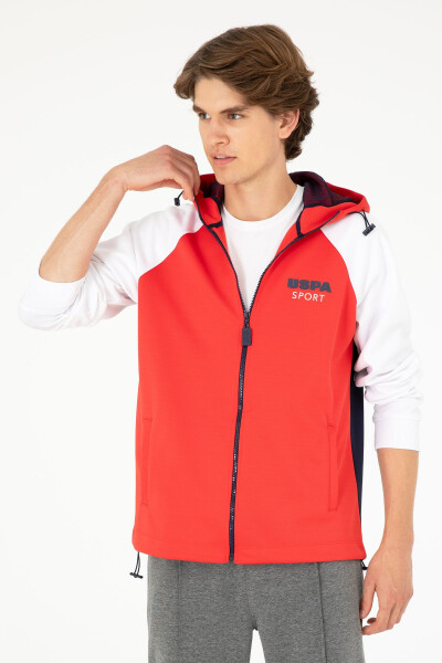 Men's Red Knit Cardigan - 3