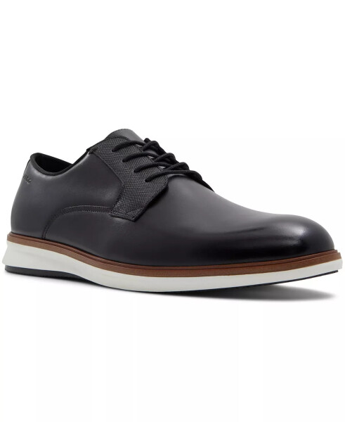 Men's Red Lace-Up Shoes Black - 1