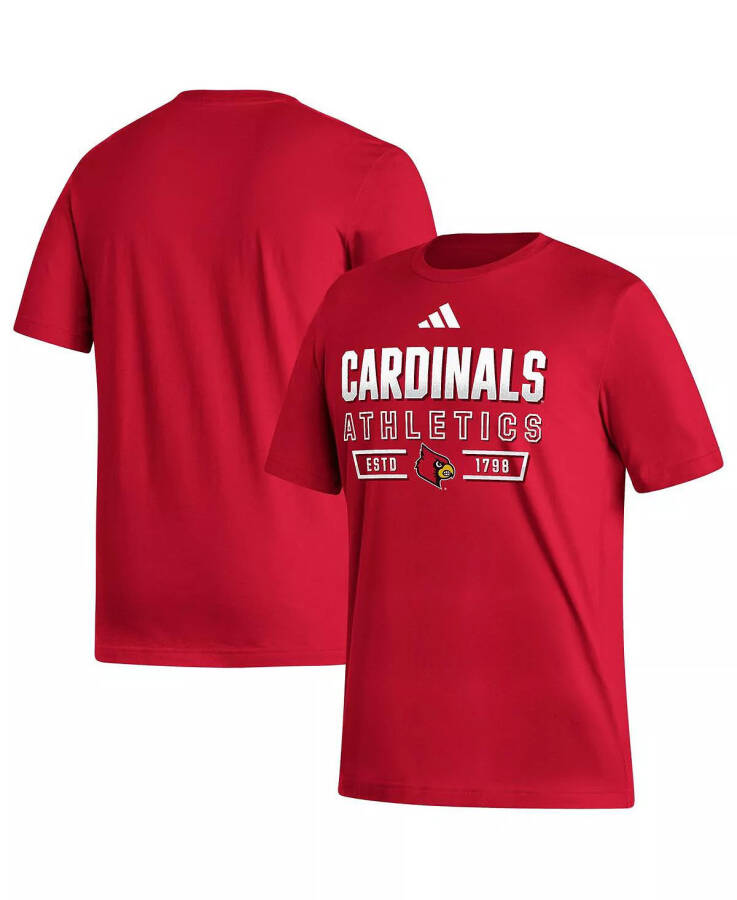 Men's Red Louisville Cardinals Head of Class Fresh T-shirt Red - 5