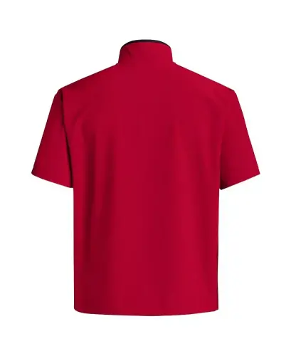 Men's Red NC State Wolfpack Coaches Sideline Half-Zip Short Sleeve Jacket-Red - 2