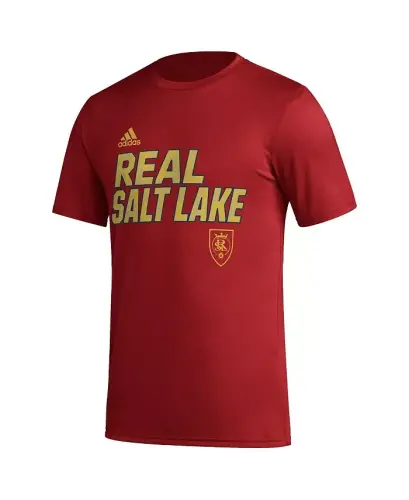 Men's Red Real Salt Lake Team Jersey Hook AEROREADY T-shirt-Red - 3