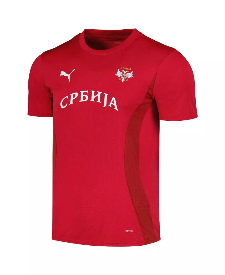 Men's Red Serbia National Team 2024 Pre-Match Jersey Red - 3