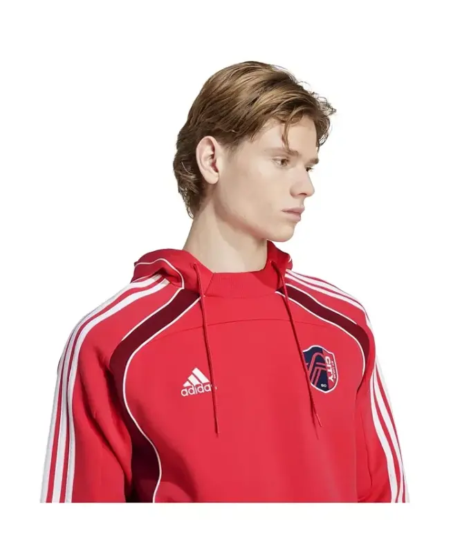 Men's Red St. Louis City SC 2025 Travel Pullover Hoodie-Red - 5
