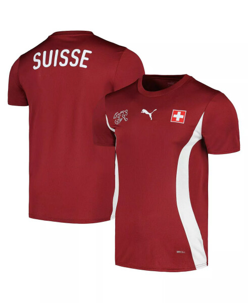 Men's Red Switzerland National Team 2023/24 Pre-Match Jersey Red - 1