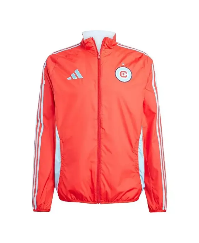 Men's Red/Light Blue Chicago Fire 2025 Anthem Reversible Full-Zip Jacket-Red, Light Blue - 1