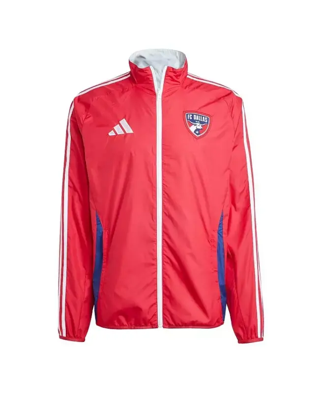 Men's Red/Light Blue FC Dallas 2025 Anthem Reversible Full-Zip Jacket-Red, Light Blue - 2