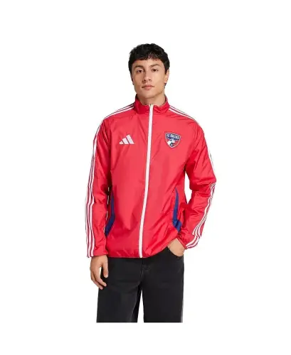 Men's Red/Light Blue FC Dallas 2025 Anthem Reversible Full-Zip Jacket-Red, Light Blue - 3