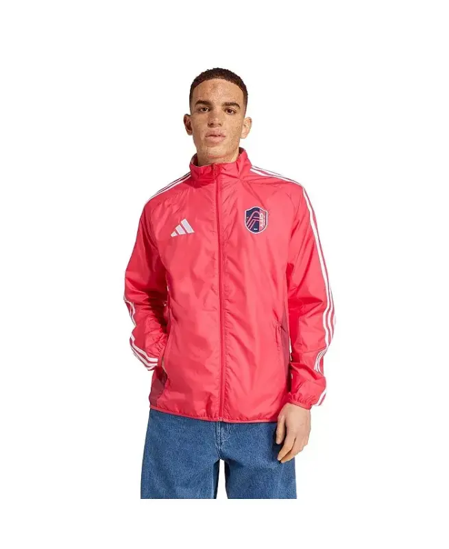 Men's Red/White St. Louis City SC 2025 Anthem Reversible Full-Zip Jacket-Red, White - 4