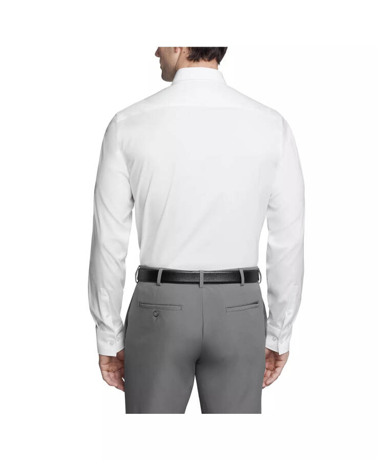 Men's Refined Slim Fit Stretch Dress Shirt White - 2