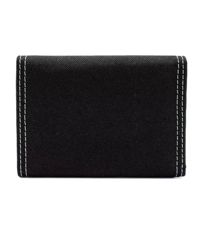 Men's Reflective Print Trifold Wallet-Black - 2