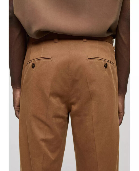 Men's Regular Cotton Pants Caramel - 7